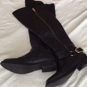 Steve Madden Skippur Black riding boots size 7